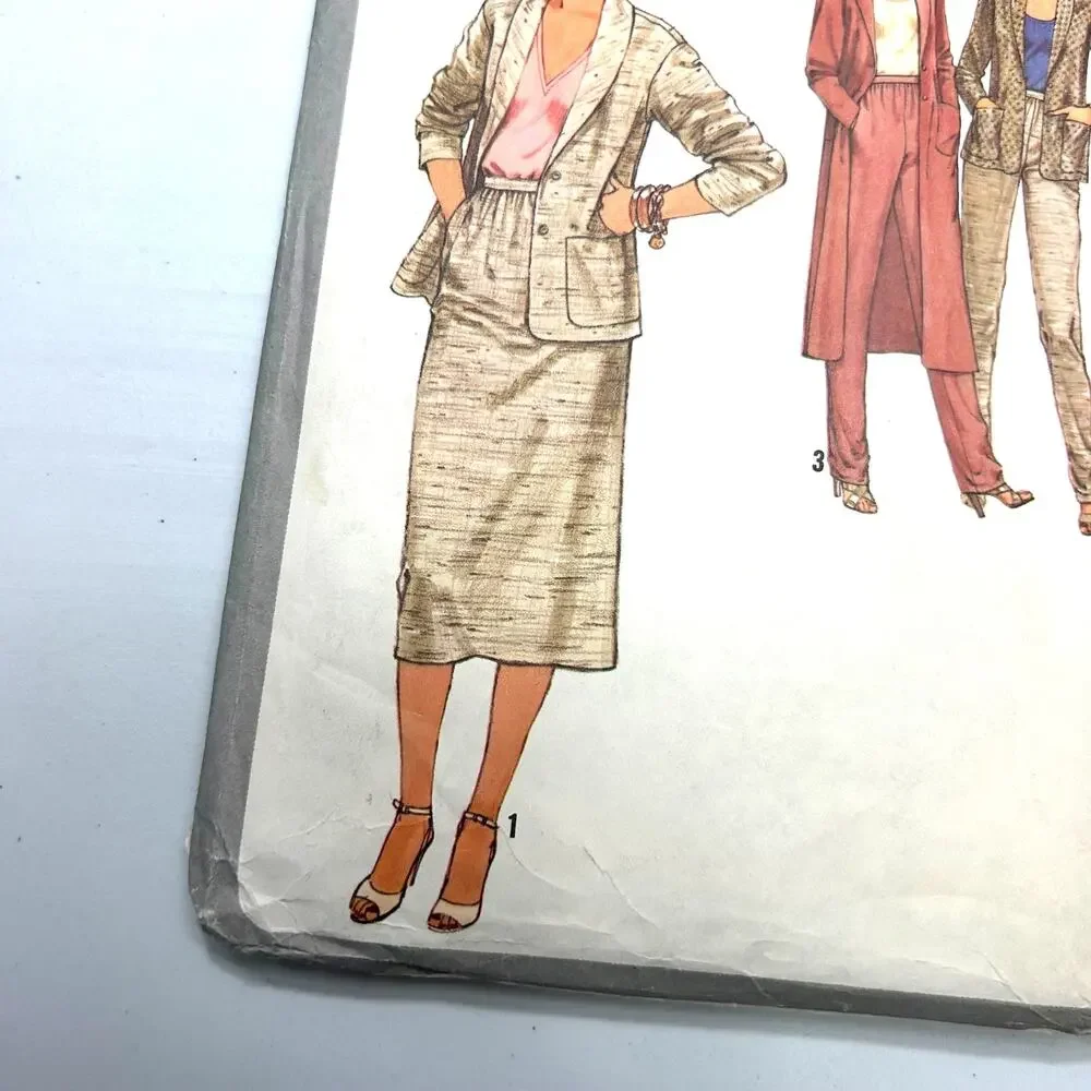 Simplicity Vintage‎ 1978 Pattern #8855 Misses Jacket and Skirt Size 12